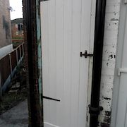 Painted Tongue and Grooved Coalhouse Door