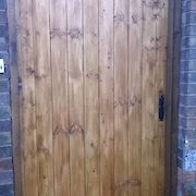 Woodstained Cladding Gate, Front