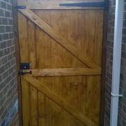 Woodstained Cladding Gate, Back