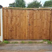 Pair of 6ft x 4ft Featheredge Gates, Front