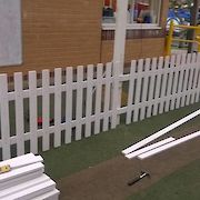 White Painted Picket Fencing